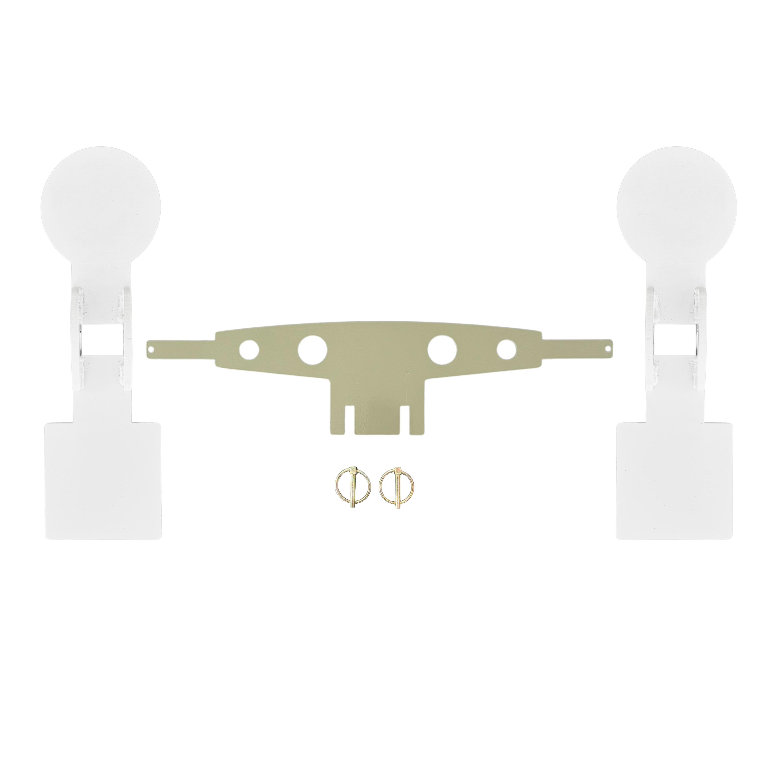 Double Dual Spinner - 3/8" AR500 - White