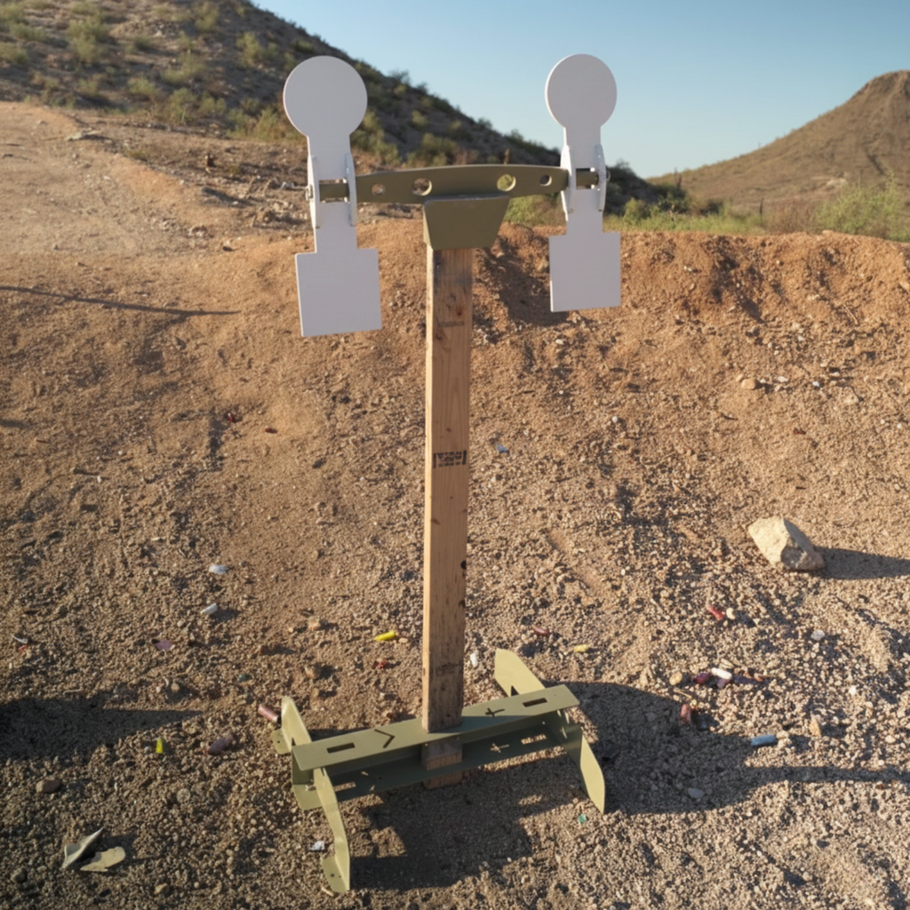 Double Dual Spinner System 3/8" AR500 - White