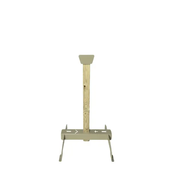 Armored Silhouette Holder 3/8" AR500 - Image 3